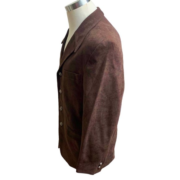 Pronti Collection by Phita‎ Chocolate Microsuede Blazer - Picture 5 of 10